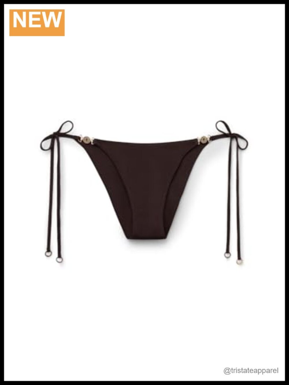 String Bikini Bottoms Side Tie Minimal Fit Low Rise Slim